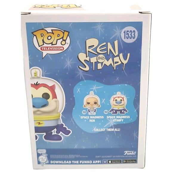 Funko Pop! Space Madness Stimpy #1533 Kids Toy Action Figure Collectible - Picture 2 of 11